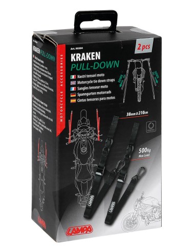Kraken Pull-Down, coppia nastri tensori moto