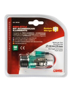 KIT ACCENDISIGARI CAMION 24 V 98139 LAMPA 2