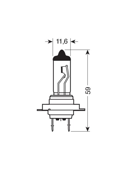 LAMPADINA H7 24V 002558100000 MAGNETI MARELLI