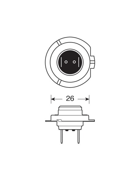 LAMPADINA H7 24V 002558100000 MAGNETI MARELLI