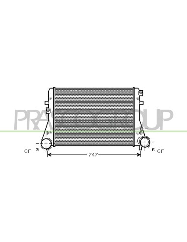 RADIATORE INTERCOOLER GOLF V -AUDI A3 '03 in poi