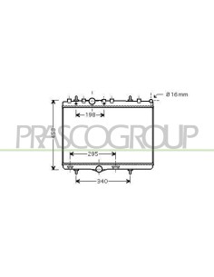 RADIATORE PEUG 207 1.6 HDI