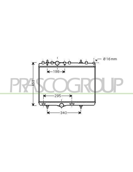 RADIATORE PEUG 207 1.6 HDI