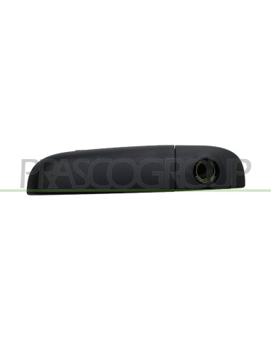MANIGLIA ANTERIORE SINISTRA ESTERNA NERA GOFFRATA CON FORO NOTTOLINO FIAT PANDA Mod. 01-12