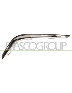 PROFILO SINISTRO GRIGLIA PARAURTI ANTERIORE CROMATO PEUGEOT 107 Mod. 02-12 - 04-13