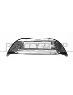 GRIGLIA PARAURTI ANTERIORE CENTRALE NERA LUCIDA CON TAPPO COPRI GANCIO TOYOTA YARIS Mod. 01-17 - 05-20