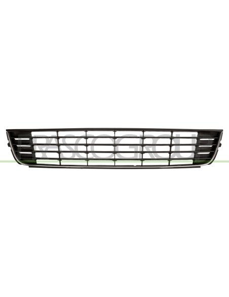 GRIGLIA PARAURTI ANTERIORE CENTRALE NERA CON MODANATURA CROMATA VOLKSWAGEN TOURAN Mod. 09-10 - 03-15