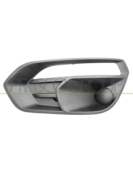 GRIGLIA SINISTRA PARAURTI ANTERIORE NERA GOFFRATA SENZA SEDE FENDI CON SEDE LUCE DIURNA IVECO DAILY Mod. 11-19 - 05-24
