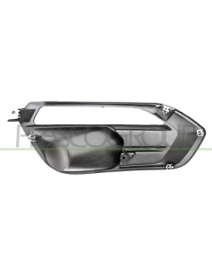 GRIGLIA SINISTRA PARAURTI ANTERIORE NERA GOFFRATA SENZA SEDE FENDI CON SEDE LUCE DIURNA IVECO DAILY Mod. 11-19 - 05-24 2