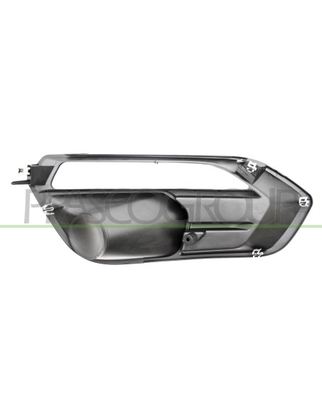 GRIGLIA SINISTRA PARAURTI ANTERIORE NERA GOFFRATA SENZA SEDE FENDI CON SEDE LUCE DIURNA IVECO DAILY Mod. 11-19 - 05-24