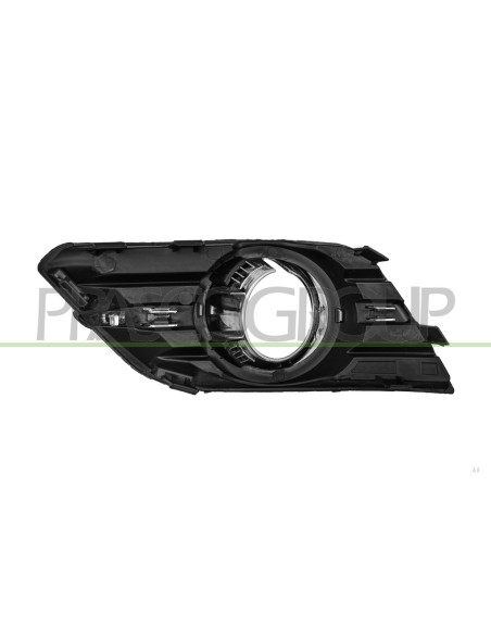 GRIGLIA DESTRA PARAURTI ANTERIORE NERA CON SEDE FENDI CON MODANATURA CROMATA OPEL-VAUXHALL MOKKA Mod. 01-13 - 03-16
