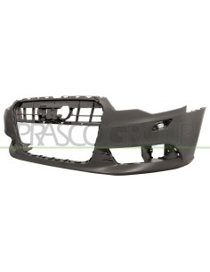PARAURTI ANTERIORE CON PRIMER CON FORI LAVAFARI CON TAPPO COPRI GANCIO CON TRACCE PDC AUDI A6 (4G2) Mod. 12-11 - 08-14