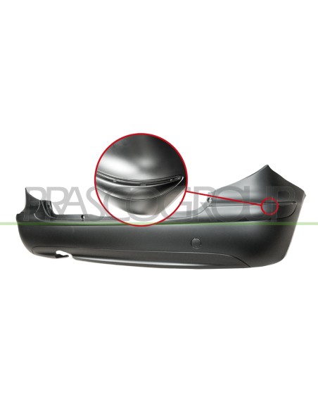 PARAURTI POSTERIORE CON PRIMER CON FORI MODANATURA MOD. AVANTGARDE MERCEDES A CLASS (W169) Mod. 09-04 - 12-07