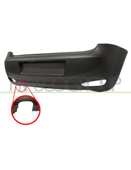 PARAURTI POSTERIORE CON PRIMER CON SCARICO SINGOLO A SINISTRA MOD. LOUNGE FIAT PUNTO Mod. 02-12 - 12-17