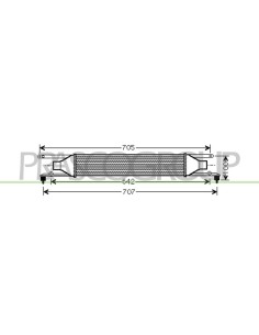 INTERCOOLER ALFA ROMEO MITO Mod. 03-16 - 07-18