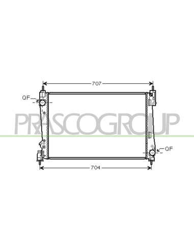 RADIATORE ALFA ROMEO - MITO - Mod. 09-08 -