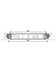 INTERCOOLER ALFA ROMEO GIULIETTA Mod. 05-10 - 08-16