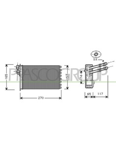 SCAMBIATORE DI CALORE AUDI - A3 - Mod. 08-96 - 08-