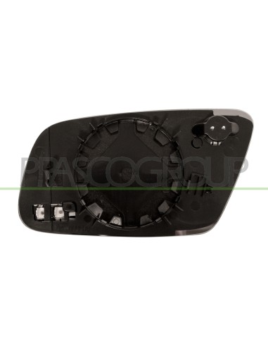 PIASTRA SPECCHIO DESTRA TERMICA GRANDE CONVESSA BLU MOD. 00 in poi AUDI A6 Mod. 05-97 - 05-01