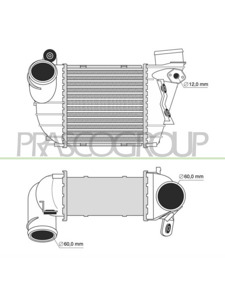 INTERCOOLER SKODA OCTAVIA Mod. 04-04 - 10-08
