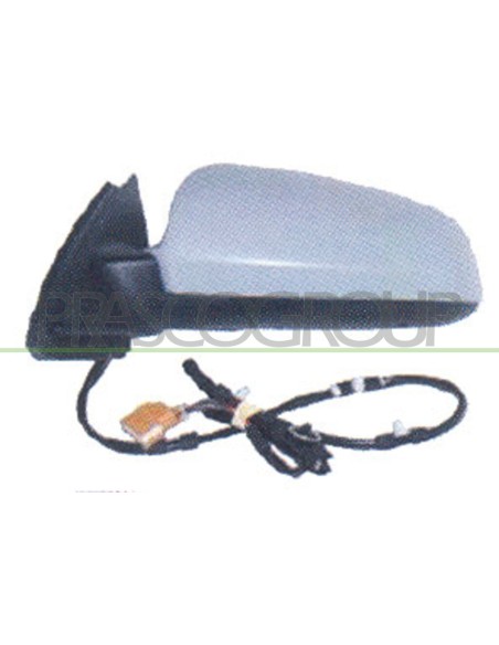RETROVISORE SINISTRO ELETTRICO TERMICO CON PRIMER ASFERICO 7 PINS AUDI A4 (B7) Mod. 10-04 - 11-07