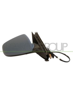 RETROVISORE DESTRO ELETTRICO TERMICO CON PRIMER CON FANALE CONVESSO MOD. in poi 12-09 6 PINS AUDI A4 (B8) Mod. 12-07 - 12-11