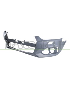 PARAURTI ANTERIORE CON PRIMER CON TAPPO COPRI GANCIO CON FORI PDC CON FORI LAVAFARI CON TRACCE PARK ASSIST