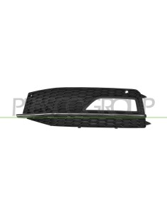 GRIGLIA SINISTRA PARAURTI ANTERIORE NERA CON SEDE FENDI CON MODANATURA CROMATA MOD. S4 AUDI A4 (B8) Mod. 01-12 - 04-15