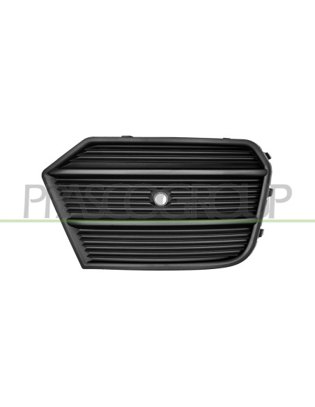 GRIGLIA DESTRA PARAURTI ANTERIORE NERA GOFFRATA CON FORO PDC+SUPPORTO MOD. 15 in poi AUDI Q3 (8U) Mod. 09-14 - 09-16