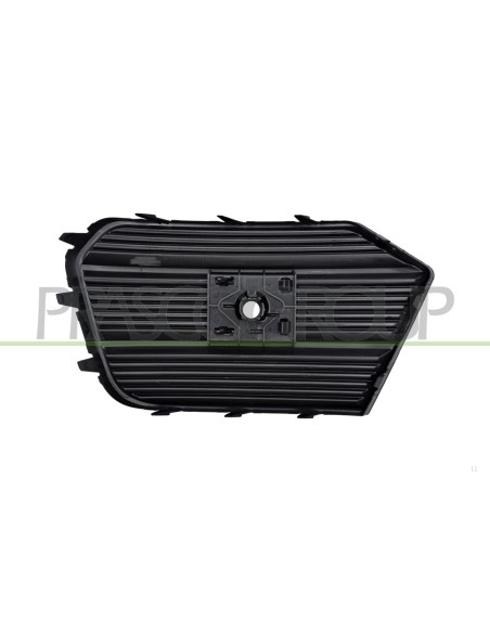 GRIGLIA DESTRA PARAURTI ANTERIORE NERA GOFFRATA CON FORO PDC+SUPPORTO MOD. 15 in poi AUDI Q3 (8U) Mod. 09-14 - 09-16
