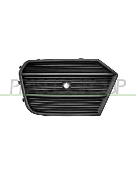 GRIGLIA SINISTRA PARAURTI ANTERIORE NERA GOFFRATA CON FORO PDC+SUPPORTO MOD. 15 in poi AUDI Q3 (8U) Mod. 09-14 - 09-16