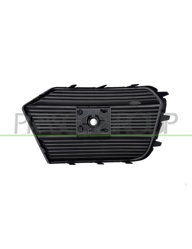 GRIGLIA SINISTRA PARAURTI ANTERIORE NERA GOFFRATA CON FORO PDC+SUPPORTO MOD. 15 in poi AUDI Q3 (8U) Mod. 09-14 - 09-16