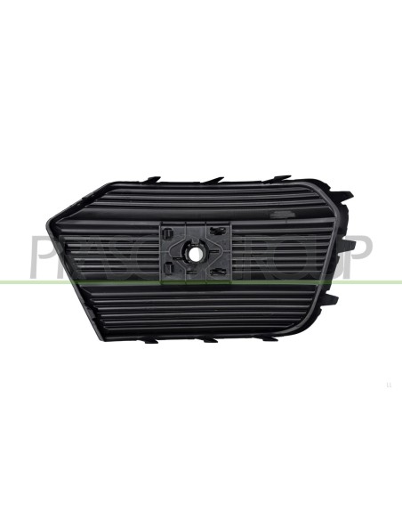 GRIGLIA SINISTRA PARAURTI ANTERIORE NERA GOFFRATA CON FORO PDC+SUPPORTO MOD. 15 in poi AUDI Q3 (8U) Mod. 09-14 - 09-16