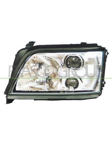PROIETTORE DESTRO H1+H1+H3 MANUALE-ELETTRICO CON FENDINEBBIA AUDI A6 Mod. 04-94 - 04-97