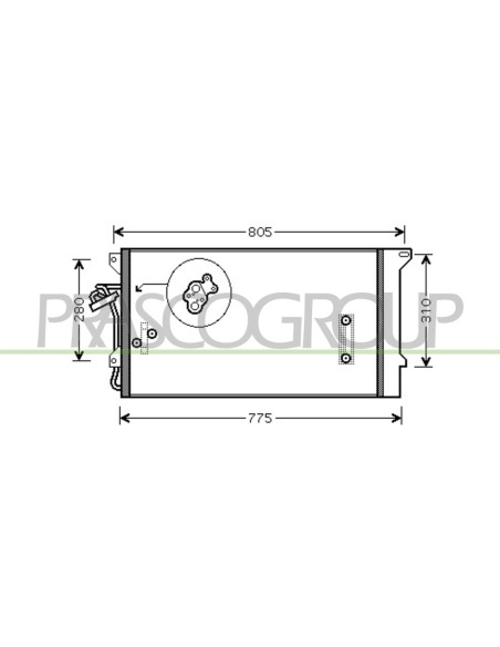 CONDENSATORE VOLKSWAGEN TOUAREG Mod. 12-02 - 12-06