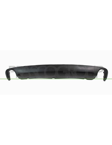 SPOILER PARAURTI POSTERIORE NERO GOFFRATO CON SCARICO SINGOLO A DESTRA E A SINISTRA MOD. 4 PORTE AUDI A6 Mod. 05-04 - 10-08