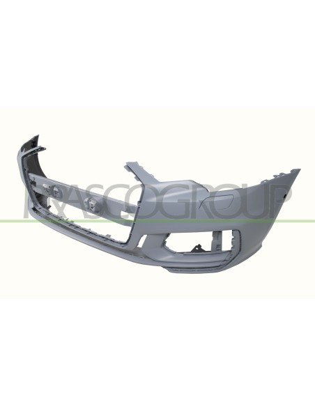 PARAURTI ANTERIORE CON PRIMER CON TAPPO COPRIGANCIO CON FORI PARK ASSIST+SUPPORTI CON FORI E TAPPI LAVAFARI MOD. S LINE