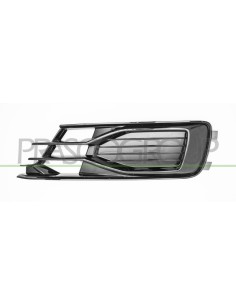 GRIGLIA SINISTRA PARAURTI ANTERIORE NERA LUCIDA SENZA SEDE FENDI AUDI A6 (4GC) Mod. 09-14 - 06-16