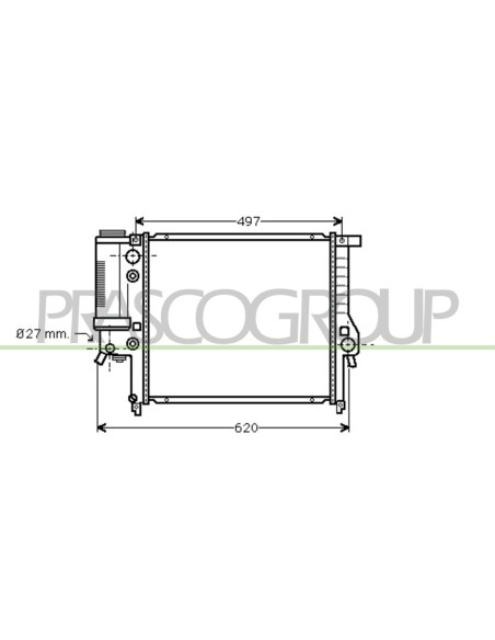 RADIATORE BMW - 3 SERIES - E36 - Mod. 12-90 - 04-9