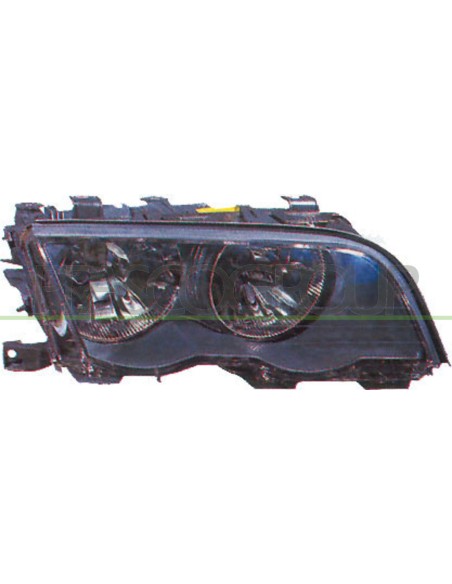 PROIETTORE DESTRO H7+H7 ELETTRICO CON MOTORE NERO BMW 3 SERIES E46 Mod. 05-98 - 08-01