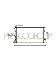 RADIATORE VOLKSWAGEN POLO Mod. 09-09 - 05-14