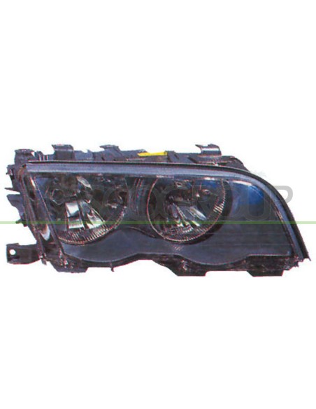 PROIETTORE DESTRO H7+H7 ELETTRICO CON MOTORE NERO MOD. 2 PORTE BMW 3 SERIES E46 Mod. 05-98 - 08-01