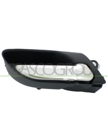 MANIGLIA ANTERIORE DESTRA INTERNA CON LEVA CROMATA CON MOSTRINA NERA BMW 3 SERIES E46 Mod. 09-01 - 02-05