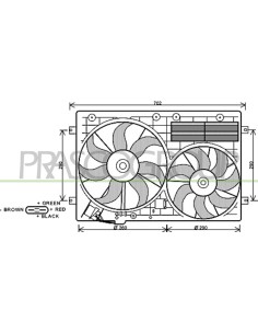 VENTOLA VOLKSWAGEN TOURAN Mod. 09-10 - 03-15