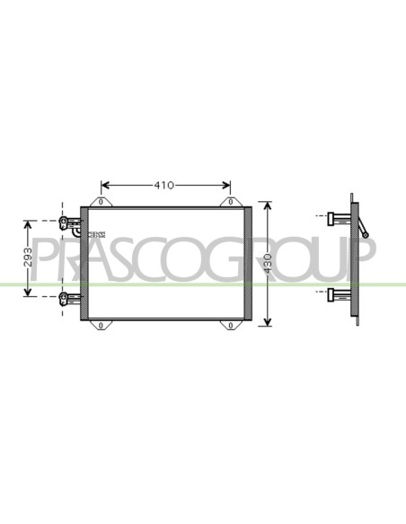 CONDENSATORE AUDI - A2 - Mod. 01-99 - 08-05