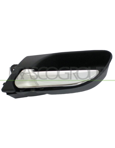 MANIGLIA POSTERIORE SINISTRA INTERNA CON LEVA CROMATA CON MOSTRINA NERA BMW 3 SERIES E46 Mod. 05-98 - 08-01
