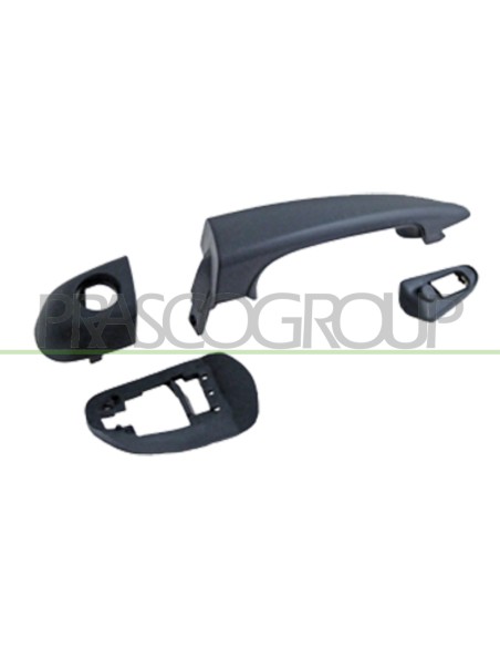 MANIGLIA ANTERIORE SINISTRA ESTERNA NERA CON FORO NOTTOLINO BMW 3 SERIES E46 COUPE' Mod. 09-03 - 09-06