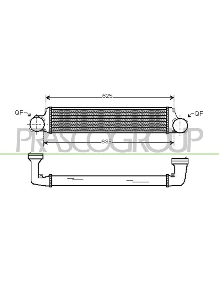 INTERCOOLER BMW 3 SERIES E46 Mod. 09-01 - 02-05