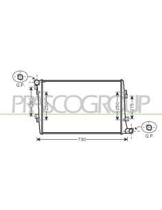 RADIATORE AUDI - A3 - Mod. 09-03 - 06-08