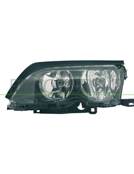 PROIETTORE SINISTRO H7+H7 ELETTRICO CON MOTORE NERO BMW 3 SERIES E46 COUPE' Mod. 09-01 - 08-03